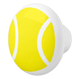 Gelbe Tennisball Keramik Tür und Schublade Knopf Keramikknauf