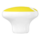 Gelbe Tennisball-Keramiktür- und -fachgriffe Keramikknauf (Seitenansicht)