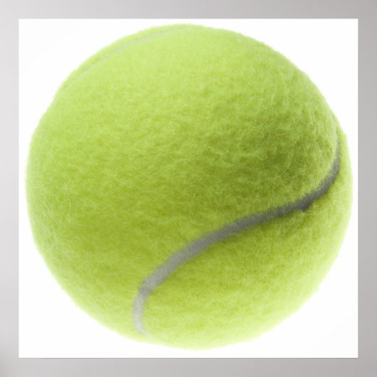 Gelbe Tennisball - Maßgeschneiderte Vorlage Poster (Vorne)