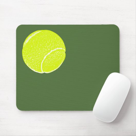 Gelbe Tennisball Mousepad (Mit Mouse)