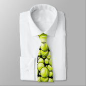 Gelbe Tennisball Necktie Krawatte (Gebunden)