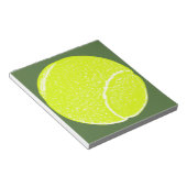 Gelbe Tennisball Notizblock (angewinkelt)