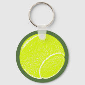 Gelbe Tennisball Schlüsselanhänger (Vorderseite)