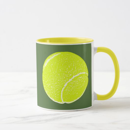 Gelbe Tennisball Tasse (Rechts)