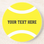 Gelbe Tennisball-Untersetzer Getränkeuntersetzer (Vorne)