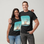 Gelbe Thunfisch-Illustration T-Shirt (Unisex)