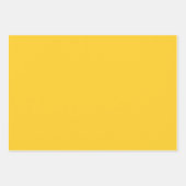 Gelbe, tiefgründige, gesättigte solide Sonnenschut Geschenkpapier Set (Vorderseite 2)