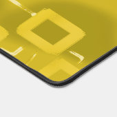 Gelbe Tint Geometric Squares Desk Mat Schreibtischunterlage (Ecke)