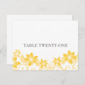 Gelbe Tischnummer (Vorne/Hinten)