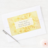 Gelbe Tischtennisplatten Rechteckiger Aufkleber (Umschlag)