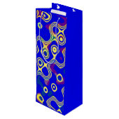 Gelbe Touch Geschenktüte Für Weinflaschen (Rückseite Schrägansicht)