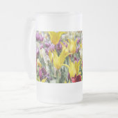Gelbe Touchs Mattglas Bierglas (Vorderseite Links)