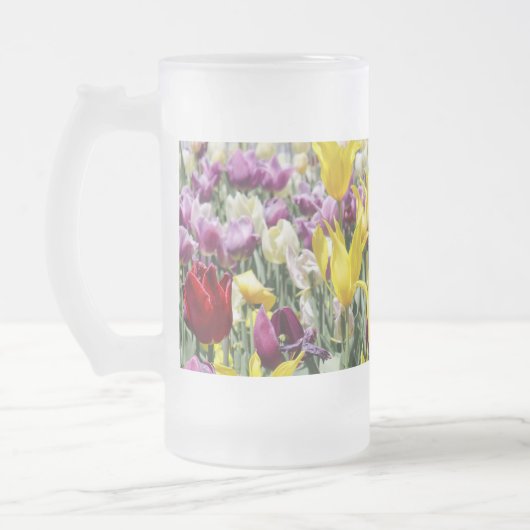 Gelbe Touchs Mattglas Bierglas (Links)