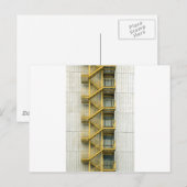 gelbe Treppen Postkarte (Vorne/Hinten)
