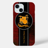 Gelbe Trommel anpassbar Case-Mate iPhone Hülle (Rückseite)