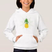 Gelbe tropische Ananas Hoodie (Vorderseite)