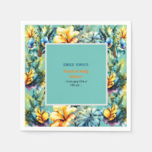 Gelbe tropische Babydusche