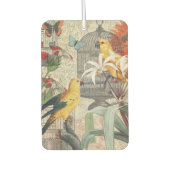 Gelbe tropische Blume Autolufterfrischer (Vorderseite)