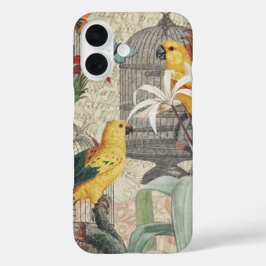 Gelbe tropische Blume Case-Mate iPhone Hülle (Rückseite)