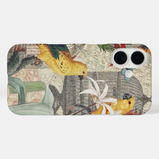 Gelbe tropische Blume Case-Mate iPhone Hülle (Rückseite (Horizontal))