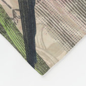 Gelbe tropische Blume Fleecedecke (Ecke)