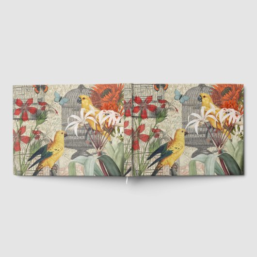 Gelbe tropische Blume Gästebuch (Voll)