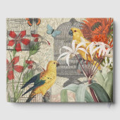 Gelbe tropische Blume Gästebuch (Rückseite)