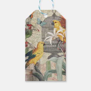 Gelbe tropische Blume Geschenkanhänger