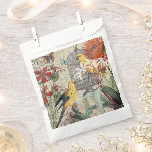 Gelbe tropische Blume Geschenktütchen (Ausgeschnitten)