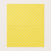 Gelbe tropische Blume Hochzeitstisch / Platzkarte Visitenkarten (Innenseite Aufgefaltet)