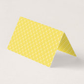 Gelbe tropische Blume Hochzeitstisch / Platzkarte Visitenkarten (Rückseite)