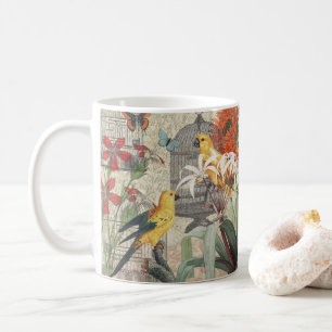 Gelbe tropische Blume Kaffeetasse