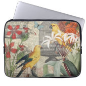 Gelbe tropische Blume Laptopschutzhülle (Vorderseite)