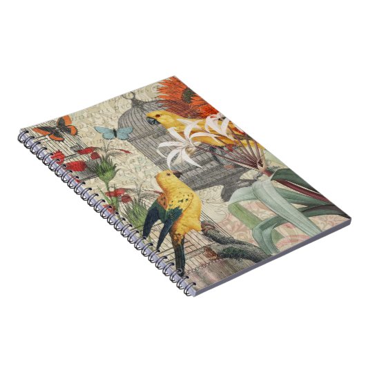 Gelbe tropische Blume Notizblock (Rechte Seite)