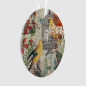 Gelbe tropische Blume Ornament (Vorderseite)