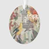 Gelbe tropische Blume Ornament (Vorderseite)