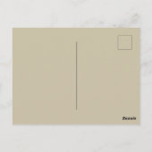 Gelbe tropische Blume Postkarte (Rückseite)