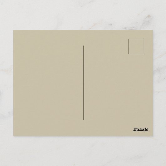 Gelbe tropische Blume Postkarte (Rückseite)