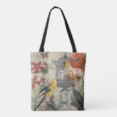 Gelbe tropische Blume Tasche (Rückseite)