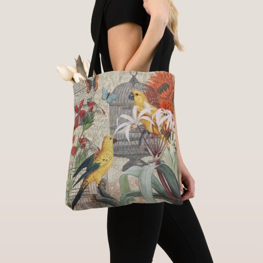 Gelbe tropische Blume Tasche (Von Nahem)