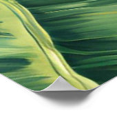 Gelbe tropische Blütenhochzeit Poster (Ecke)