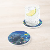 Gelbe tropische Fische Getränkeuntersetzer (Seite)