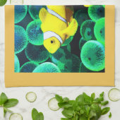 Gelbe tropische Fische Küchentuch (Gefaltet)
