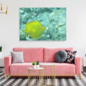 Gelbe tropische Leinwand (Insitu (Wohnzimmer))