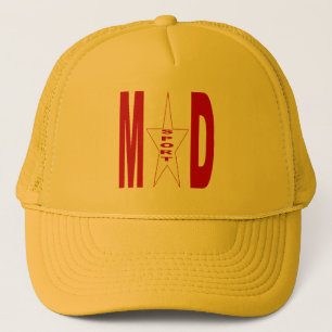 Gelbe Trucker-Mütze MADRID SPORT Truckerkappe