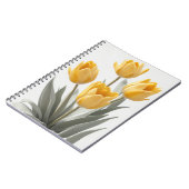 Gelbe Tulip Blume Notizblock (Linke Seite)