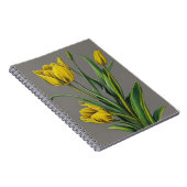 Gelbe Tulip Blume Notizblock (Rechte Seite)