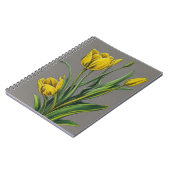 Gelbe Tulip Blume Notizblock (Linke Seite)