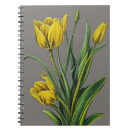 Gelbe Tulip Blume Notizblock