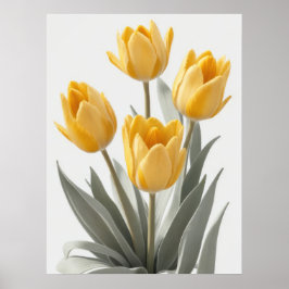 Gelbe Tulip Blume Poster